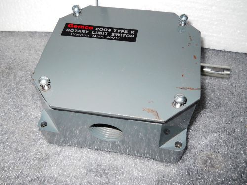 MAGNETEK GEMCO 2004 TYPE K ROTARY LIMIT SWITCH 402L120A RATIO 120:1  2 SWITCHES