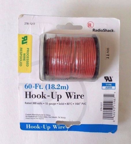 RadioShack Hookup Wire 18-Gauge Solid 60 foot AWM - Usually Ships in 12hrs!!!