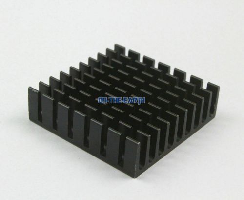 15 Pieces 35*35*10mm Aluminum Heatsink Radiator Chip Heat Sink Cooler / Black