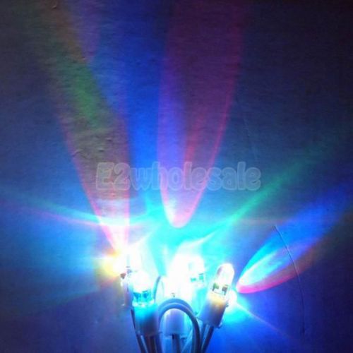 10x Round 5mm 7-Color Emitting Diode Bulb LED Light Lamp for Festival Party Bar