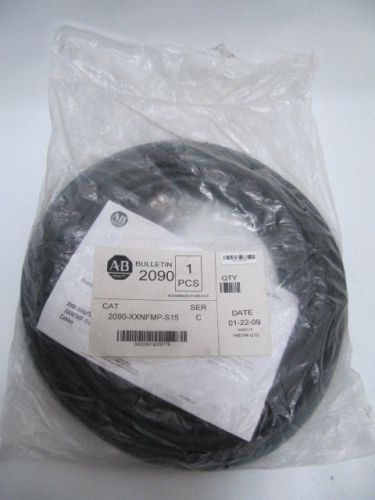 (NEW) Allen-Bradley Non-Flex Universal Feedback Cable Ser C 2090-XXNFMP-S15
