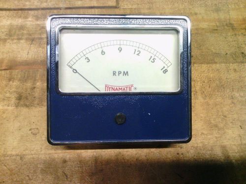 Dynamatic 0-18RPM Panel Meter