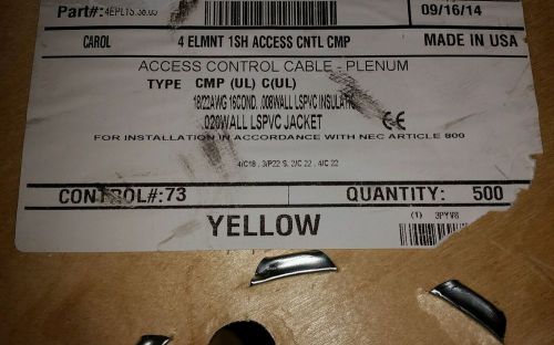 Access control cable CAROL 4 element 1 sheilded CMP yellow &#034;Banana Peel&#034;