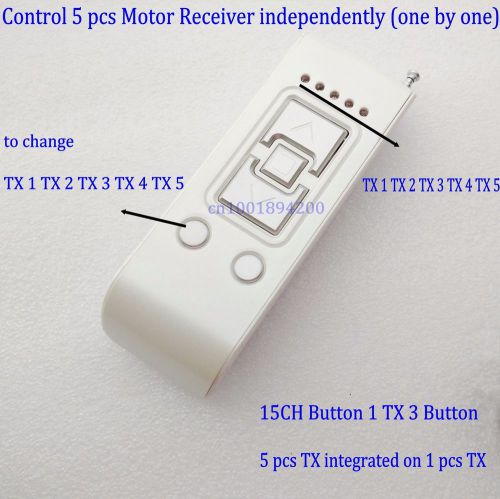 Motor Remote Transmitter 5 Motor control one by one  5 TX in one Transmitter
