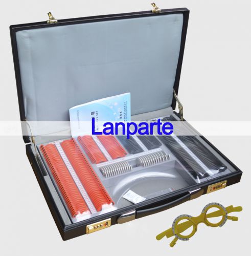New 266 pcs optical ophthalmic trial lens set plastic rim + 1pc trial frame for sale
