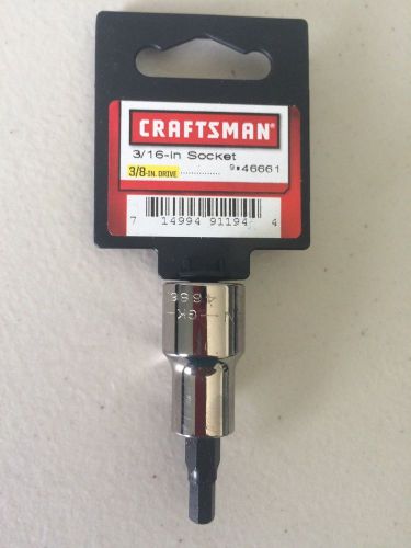 Craftsman 3/16 Hex Bit Socket 3/8 drive, NEW