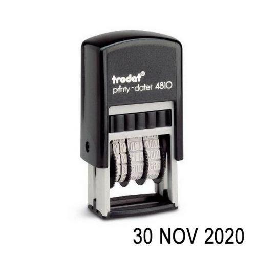 TRODAT 4810 DATE STAMP, SELF INKING RUBBER, DATER 3.8mm (H)