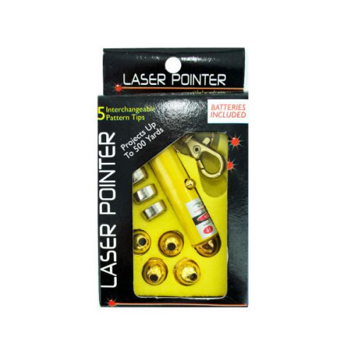 Laser Pointer With Interchangeable Heads (Pack Of 25)