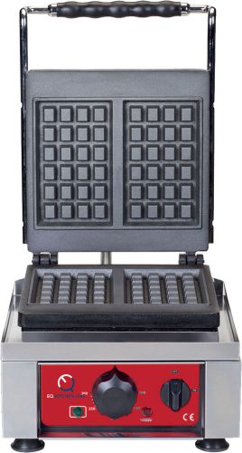 EQ WK25E Countertop Square Belgian Waffle Maker Griddle Breakfast Iron Grill