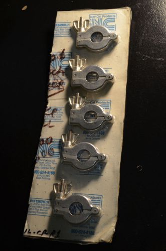 5 Norcal NW-16 High Vacuum Wing Nut Clamps KF-16 NEW SEALED