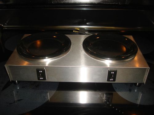 BLOOMFIELD #8720 COMMERCIAL DUAL COFFEE POT WARMER STAINLESS STEEL