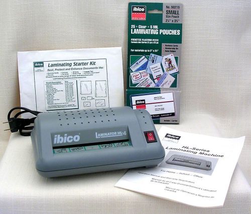 ibico Laminator HL-4 / Recipes, Business Cards, ID Badges, Photos &amp; More!