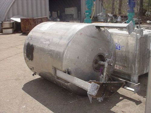 400 gallon stainless steel jacketed tank 25 psi @ 150 F jacket