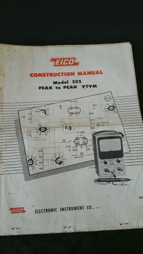 EICO- construction manual model 232 peak-to-peak VTVM