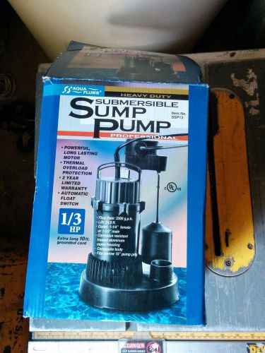 Submersible sump pump 1/3 hp for sale