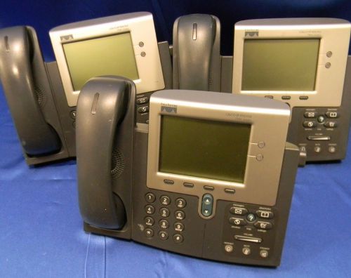 Cisco IP Phone 7960 Series Bases and Handsets Only 3pc Lot