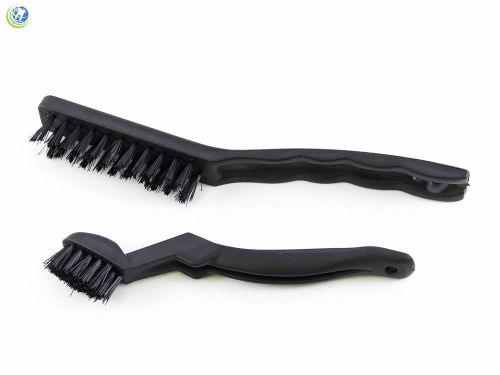 Dental Lab Non-Scratching Nylon Brush w/ Handle for Polishing Cleaning Set of 2