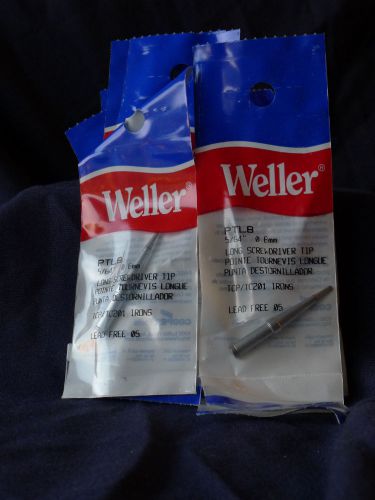 (lot size 4) weller ptl8 soldering iron screwdriver tip, 5/64&#034; x 0.8mm for sale