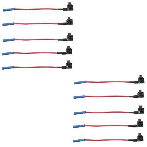 10 pc micro blade fuse safety fuse block tap dual circuit adapter car holder for sale