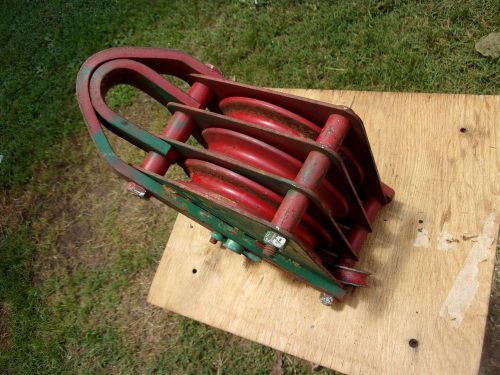 6&#034; Snatch Block &amp; tackle Wire 5/8&#034; 3/4&#034; Rope hoist ship Cable 3 crane Pulley USA