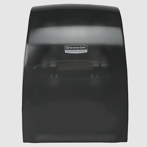 Sanitouch hard roll paper towel dispenser, hands-free pull dispensing, new for sale