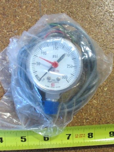 SPAN INST IPS122 TYPE 1  INDICATING PRESSURE SWITCH GAUGE 0-300 PSI