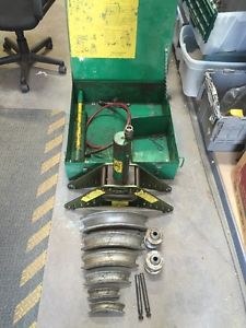 Greenlee 880 1/2&#034; thru 2&#034; conduit one-shot hydraulic bender set in case used for sale