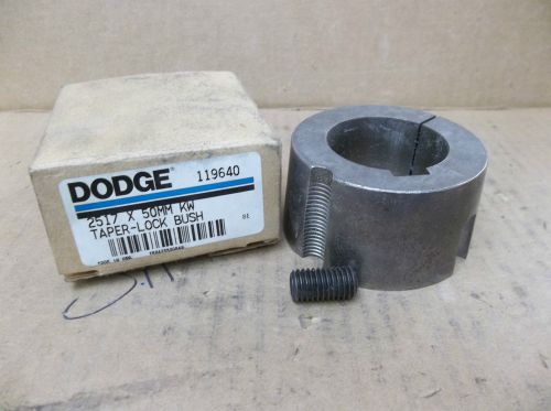 Dodge bushing 119640 2517 x 50mm kw 251750mm 50 mm keyed bore new for sale
