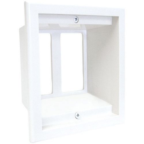 Midlite 2GPP-1W Double-Gang Recessed Box/Wall Plate Combo
