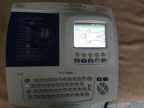 ONE WELCH/ALLYN CP-200 ELECTROCARDIOGRAPH (EKG) Machine