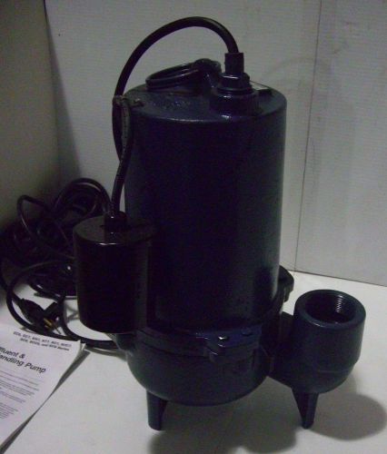 Sta-rite effluent pump sc750120t-01 1/2hp 115v 20&#039; cord 2&#034; discharge 2&#034; solids 2 for sale