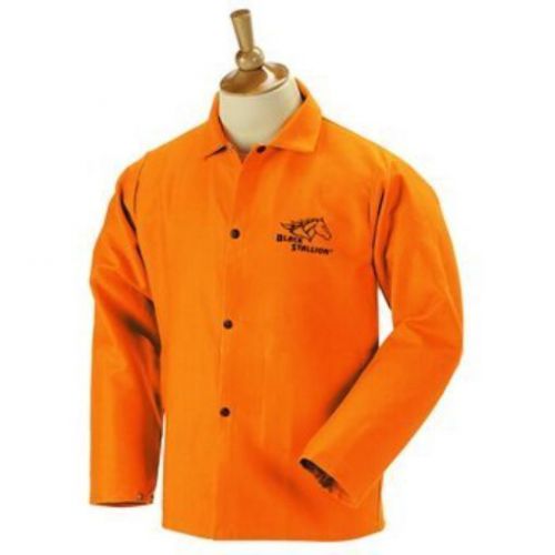 Revco Black Stallion FO9-30C 30&#034; 9oz. Orange FR Cotton Welding Jacket, X-Large