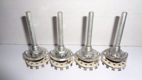 (4) centralab 12 position rotary switch pa-2001 1 pole non-shorting for sale