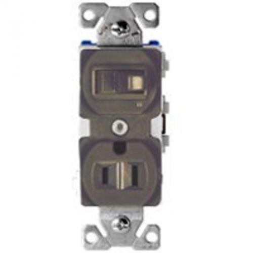 Duplex Combination Switch/Receptacle, 2 P, 3 Wire, 15 A, 120 V Cooper Wiring