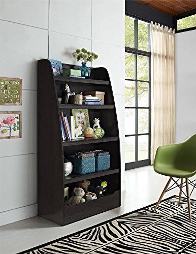 Altra bookcases furniture kids bookcase with 4 shelves espresso finish new free for sale