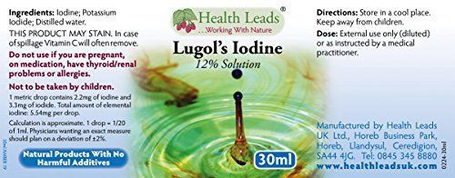 Lugols iodine - a 12  solution 30ml for sale