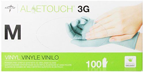 Medline Aloetouch 3G Powder-Free Latex-Free Synthetic Exam Gloves,..., FAST SHIP