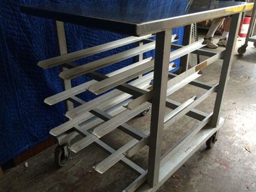 Restaurant can storage rack used for sale