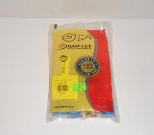 Ham-let 774lm 1/2 x 1/2 5 pack of  valve fittings nos for sale
