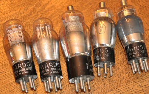 Lot of 10 Montgomery Ward Airline Radio Tubes - Not Tested