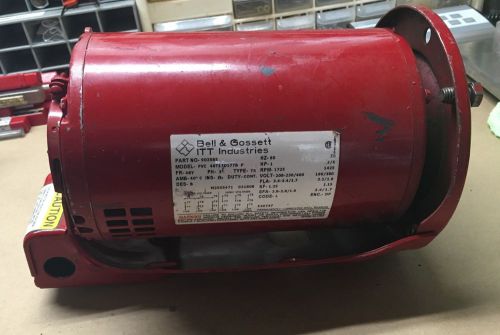 Bell &amp; Gossett 1 HP Type TS Pump motor. Part #903585 Model FVC 48T17D177B P