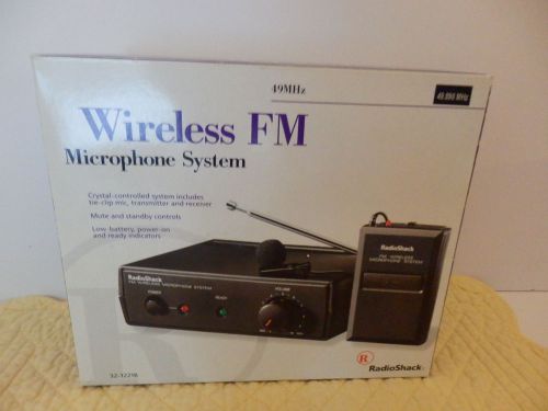 Radio Shack 32-1221B Wireless FM Microphone System 49MHz NIB