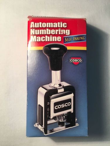 Cosco Automatic Numbering Machine, 6 Wheels, 8 Actions, Self-Inking