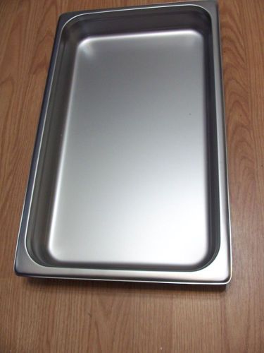 Case of 12 -- DON--- S/S STEAM TABLE PAN FULL SIZE 2-1/2&#034; DEEP -  K9881