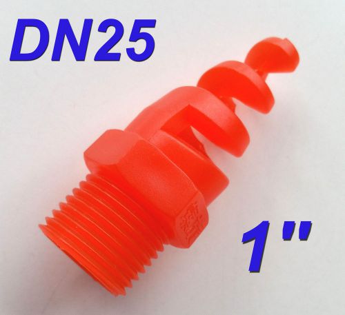 50 pcs New 1&#034; DN25 Polypropylene PP Spiral Cone Spray Nozzle 1 &#034; BSPT