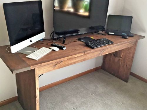 Handmade Rustic / modern Industrial Computer Table