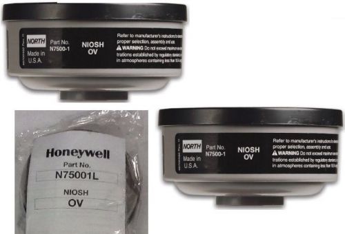 N75001L North Honeywell Vapors Respirators Cartridges 2 Pack