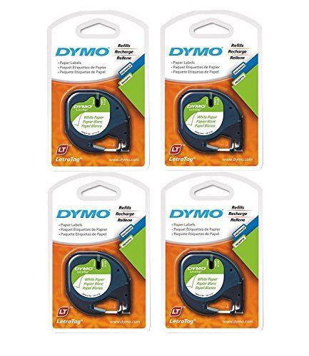Dymo Dym10697-2 Letratag Pack Paper Label Refills 1/2 X 13 Feet 2-Pack New