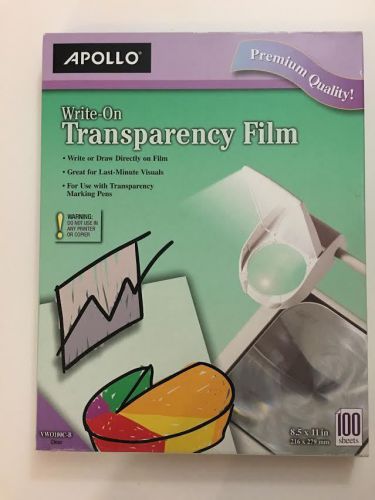 Apollo Write-On Transparency Film - APOWO100CB