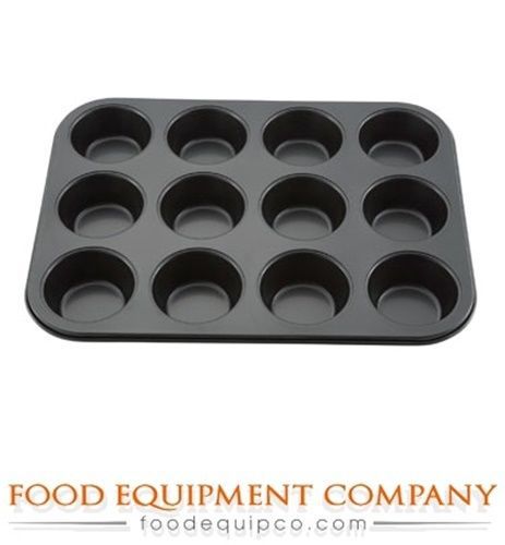 Winco AMF-12NS Muffin Pan, 12 cup, 3 oz. - Case of 24